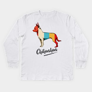 Chihuahua Dog Kids Long Sleeve T-Shirt